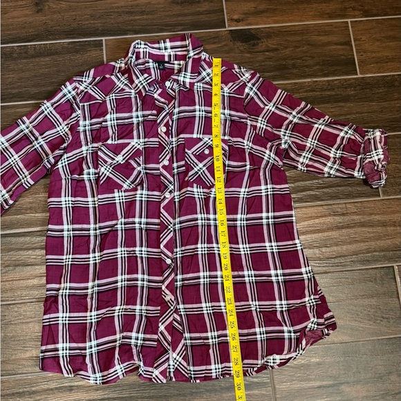 Torrid Challis Button-Down Long Sleeve Shirt Size 1X - Picture 8 of 10